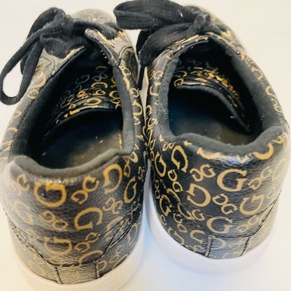 GUESS Black and GOLD Sneakers - Picture 7 of 15